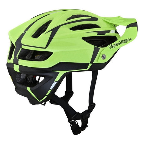 Troy Lee Designs A2 AS MIPS Helmet - Sliver Green/Grey Right Side